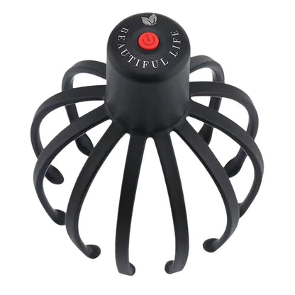 Octopus Electric Scalp Massager 360 Degree Stress Relief Head Massager Portable Hands Free Therapeutic Head Scratcher
