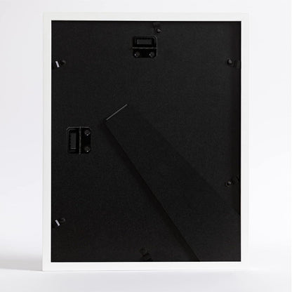 11X14 Picture Frame 4 Pack Made of Solid Wood and Strong Real Glass, Display 8X10 and 8.5X11 Photos with Mat or 8X10 without Mat, Room Decor for Wall and Tabletop, Gallery Gifts White