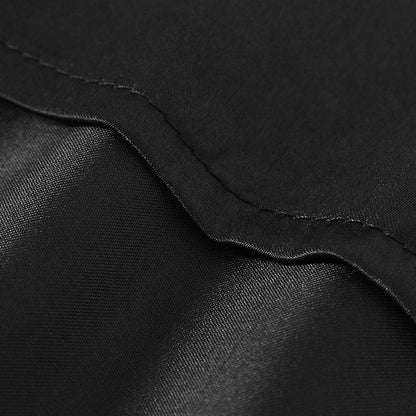 Satin Pillowcase for Hair and Skin, Silk Pillowcase 2 Pack Standard Size with Envelop Closure, Gifts for Women Men (Black, 20”X26”,2Pcs)