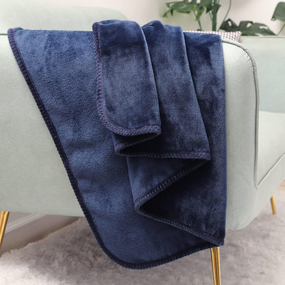 Fleece Throw Blanket, Soft Flannel Fluffy Blankets, Fuzzy Cozy Flannel Blanket in All Seasons, Throw Blankets for Bed Couch Sofa