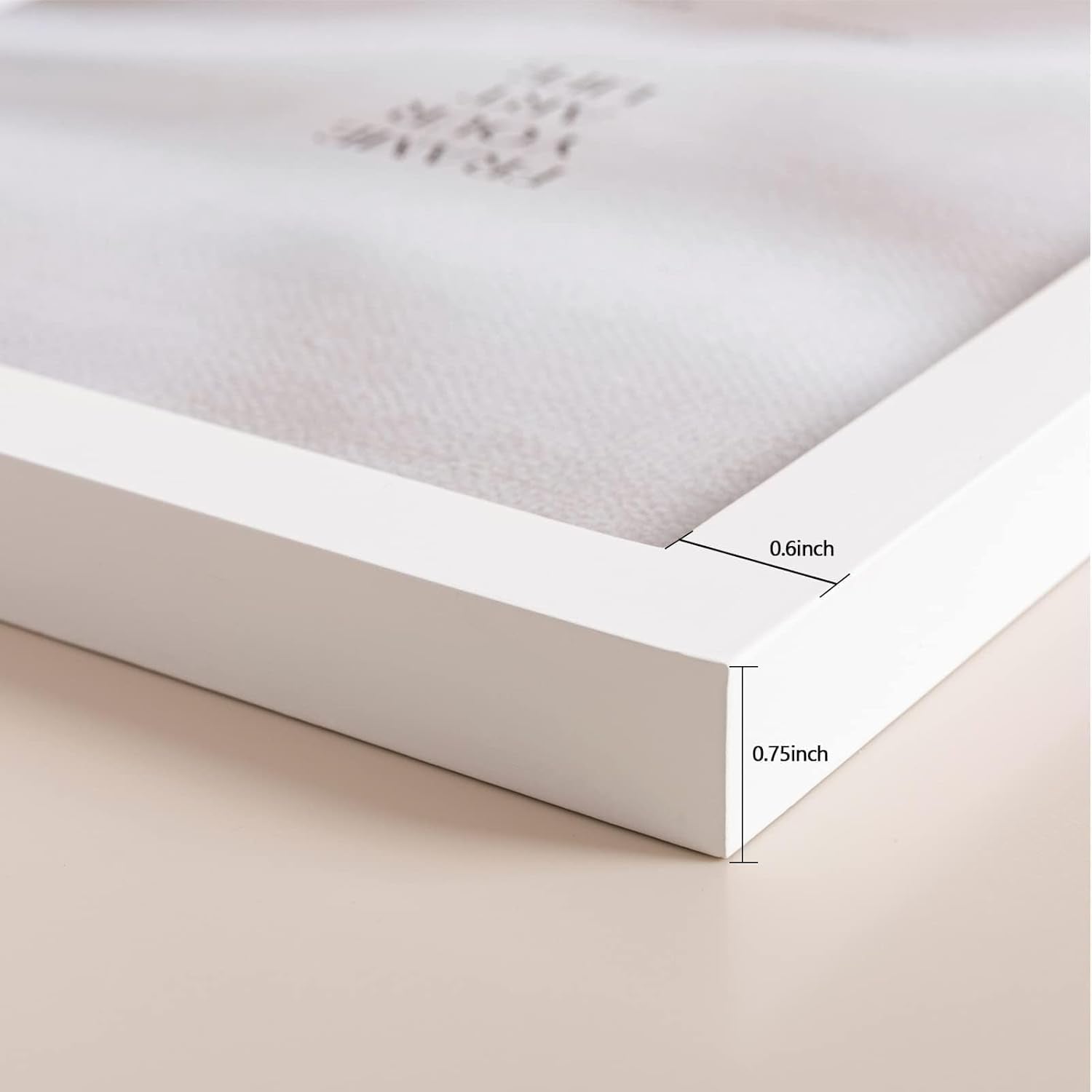 11X14 Picture Frame 4 Pack Made of Solid Wood and Strong Real Glass, Display 8X10 and 8.5X11 Photos with Mat or 8X10 without Mat, Room Decor for Wall and Tabletop, Gallery Gifts White