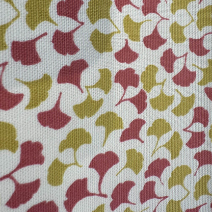 Plutus Red Mustard Beige Autumn Blossom Floral Luxury Throw Pillow