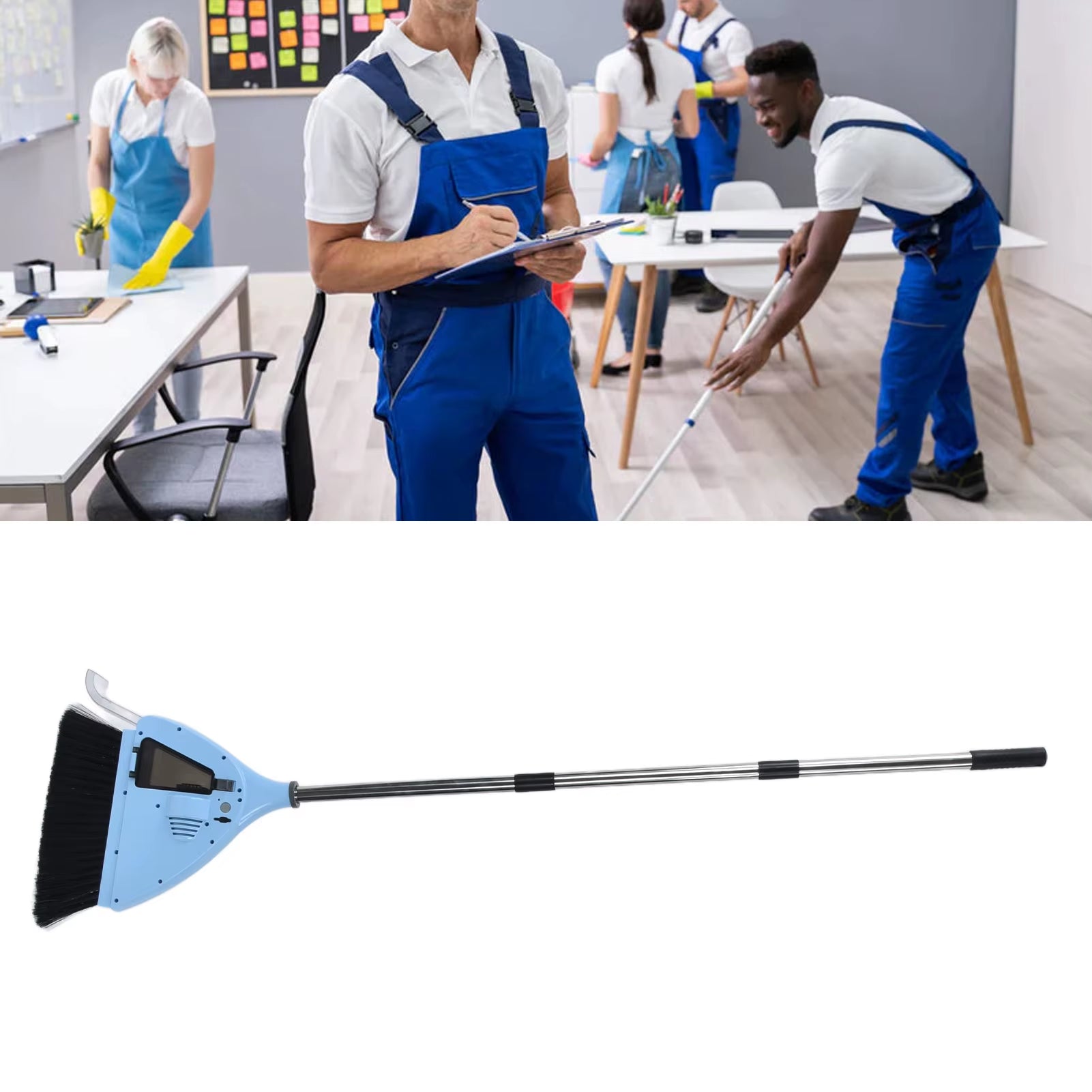 2 in 1 Vacuum Broom 2 in 1 Vacuum Sweeper USB Charging Cordless Vacuum Broom Cleaner for Household Bedroom USB Vacuum Sweeper