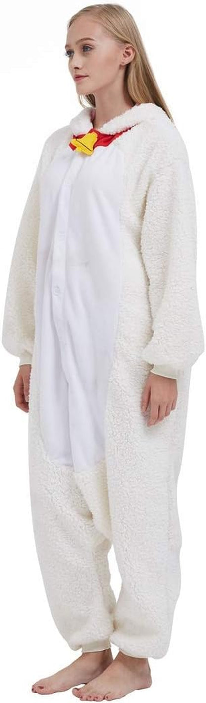 Adult Onesie Animal Halloween Cosplay Costume One Piece Pajamas for Women and Men