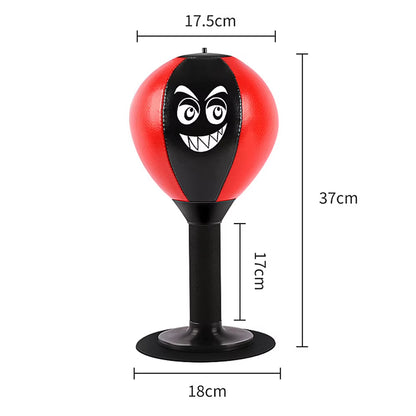 Desktop Punching Bag Table Boxing Punch Ball with Strong Suction Cup Kids Adults Stress Relief Toys for Thai Sports Equipment