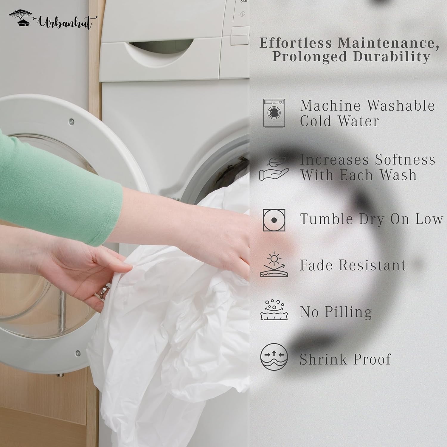 Queen Size Duvet Cover Set (3Pc), 100% Cotton 700 Thread Count, Luxury Sateen Weave Quilt Cover, Soft & Breathable Comforter Cover with Hidden Button Closure and 2 Pillow Cases - Sage